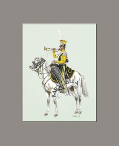 Art print 35 x 28 cm (14 x 11 in): 11. Trumpeter, 7th Regiment of the Vistula Lancer