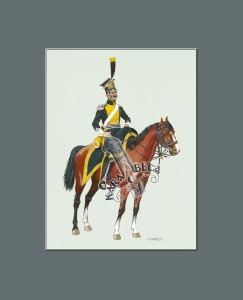 Art print 35 x 28 cm (14 x 11 in): 12. N.C.O. Aide-de-camp, 8th Regiment of the Vistula Lancer