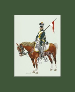 Art print 35 x 28 cm (14 x 11 in): 13. Lancer, 8th Regiment of the Vistula Lancer