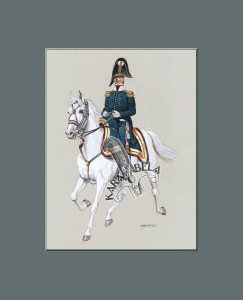 Art print 35 x 28 cm (14 x 11 in): 24. Higher rank officer, 6th Uhlan Regiment;