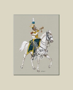 Art print 35 x 28 cm (14 x 11 in): 26. Trumpeter, 19th Uhlan Regiment