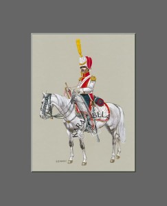 Art print 35 x 28 cm (14 x 11 in): 23.  Trumpeter, 2nd Uhlan Regiment