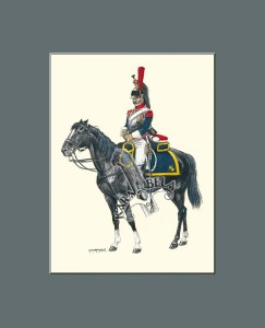 Art print 35 x 28 cm (14 x 11 in): 36. Trooper of 14th Cuirassiers Regiment