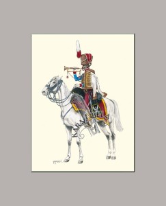 Art print 35 x 28 cm (14 x 11 in): 37. Trumpeter of 10th Hussars Regiment