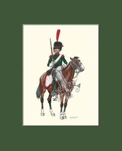 Art print 35 x 28 cm (14 x 11 in): 41. Chasseur of 1st Chasseur Regiment elite company