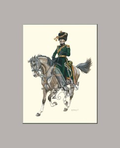Art print 35 x 28 cm (14 x 11 in): 42. Lower rank officer of horse artillery